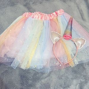 Unicorn headband with skirt. Costume